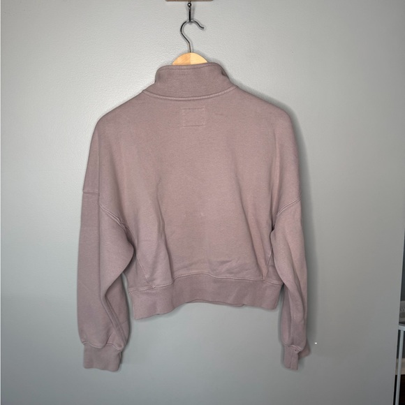 Abercrombie & Fitch Soft A&F Max Essentials Sunday Half Zip - Taupe - Picture 3 of 10